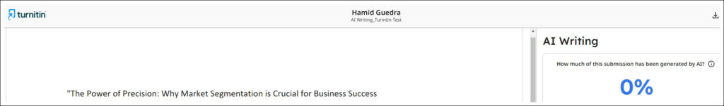 Srceenshot from TurnItIn, the content of the image is explained in the text.