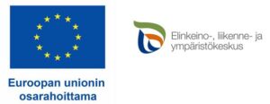 Funders' logos: Euroopan unionin osarahoittama and Elinkeino-, liikenne- ja ympäristökeskus.