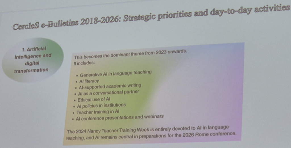 Dominant AI related themes listed 2023 onwards